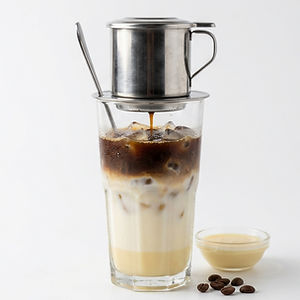 Bạc Xỉu · Iced Phin Latte