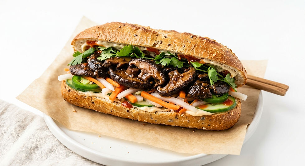 Vegan Shiitake Mushroom Banh Mi