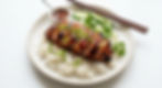 Char Siu Chicken Rice Dish