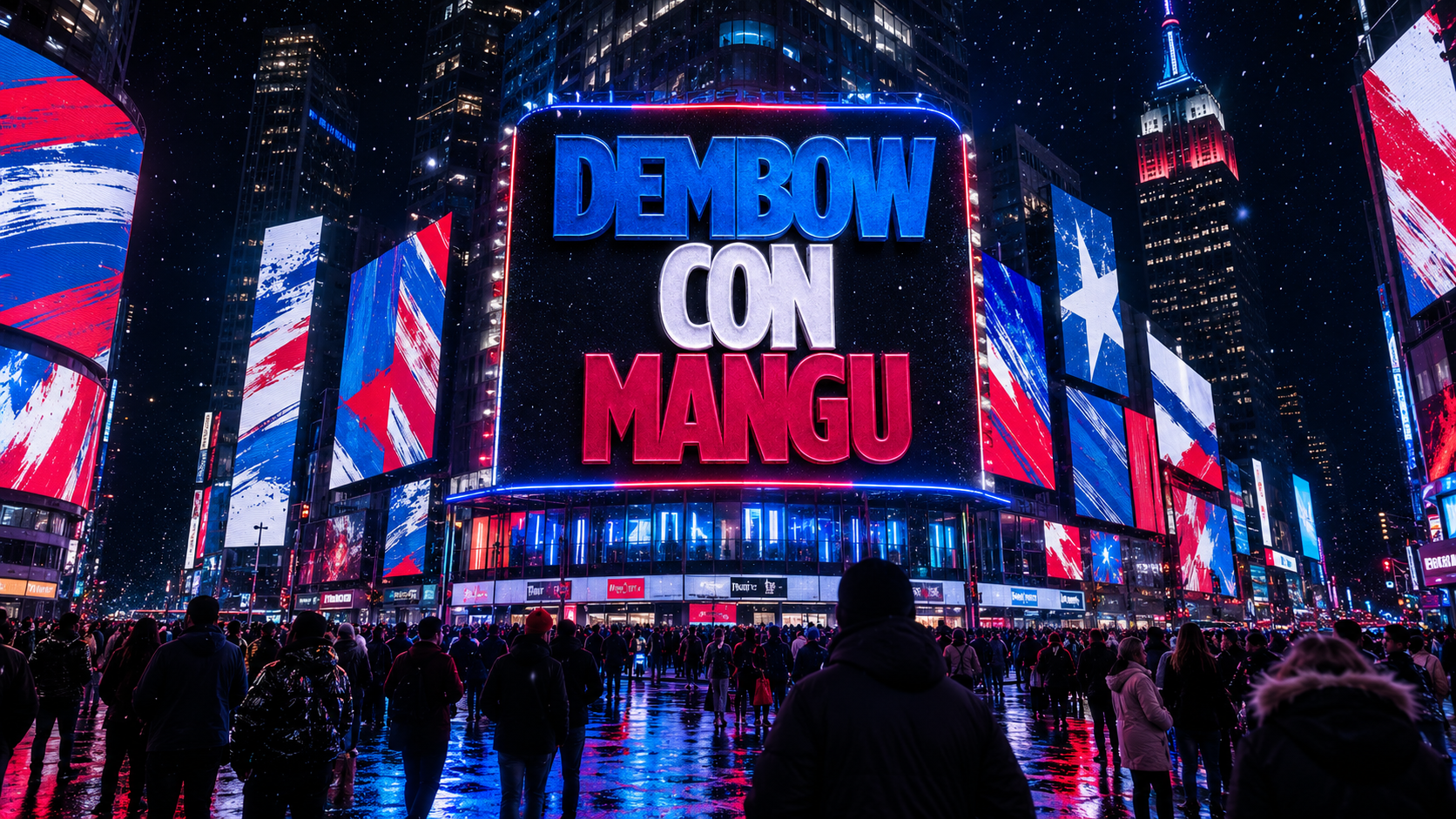 DEMBOW CON MANGÚ NEW YORK CITY event flyer