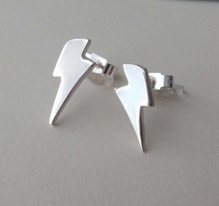 Silver Lightning Bolt - by Anne Reeves