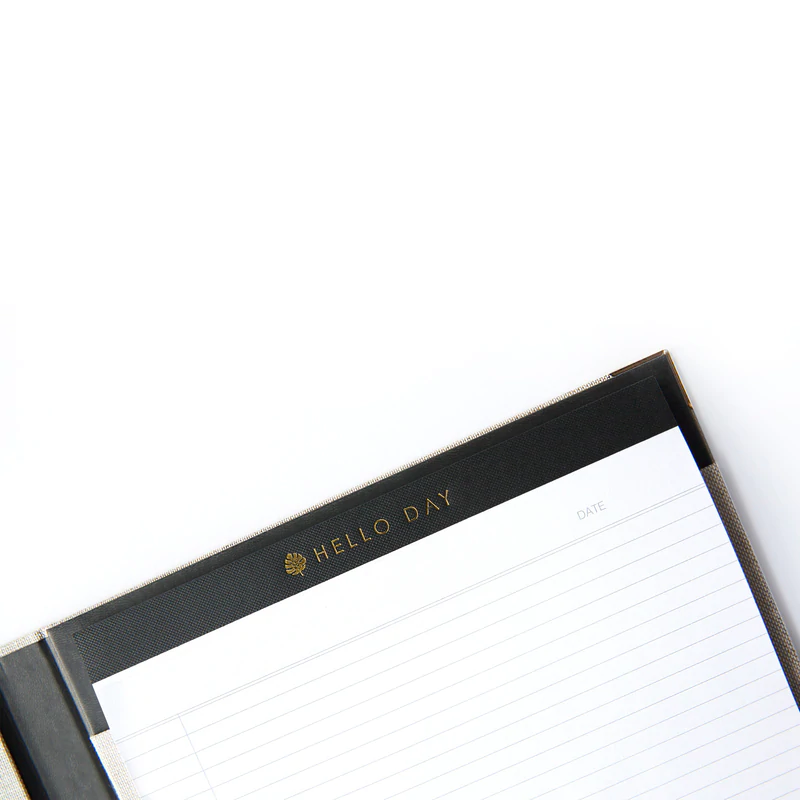 Thumbnail: Luxury Meeting Notes Folder - Black - by Hello Day