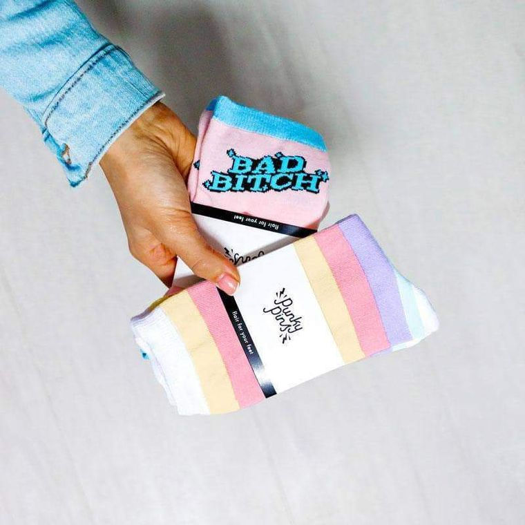 Thumbnail: Pastel Stripe Socks - by Punky Pins