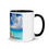 Thumbnail: Colored Mug "meet me where the sky touches the ocean"