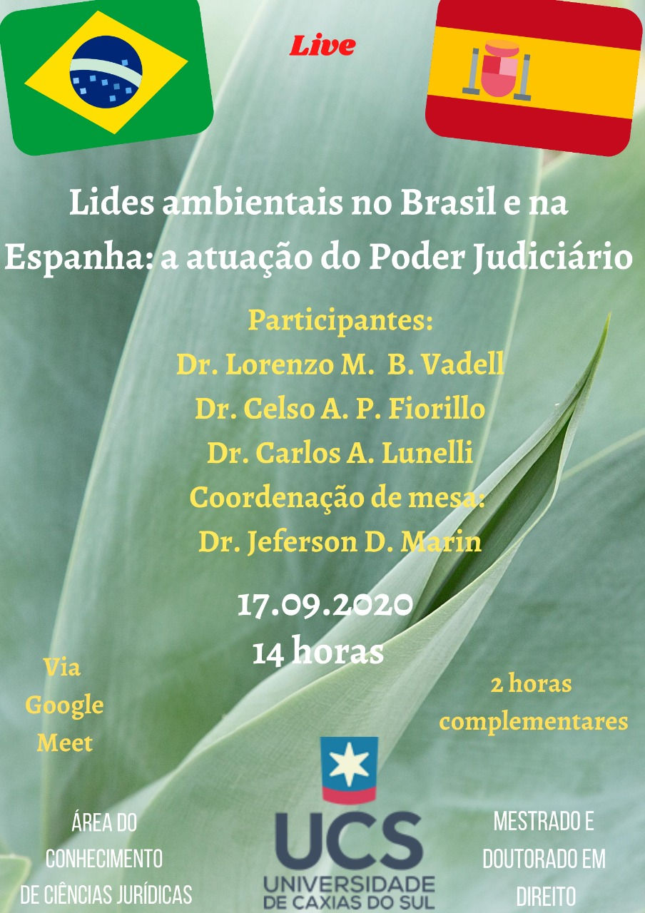 JUDICIÁRIO DO BRASIL E DA ESPANHA EM DEBATE NO PPGDIRUCS