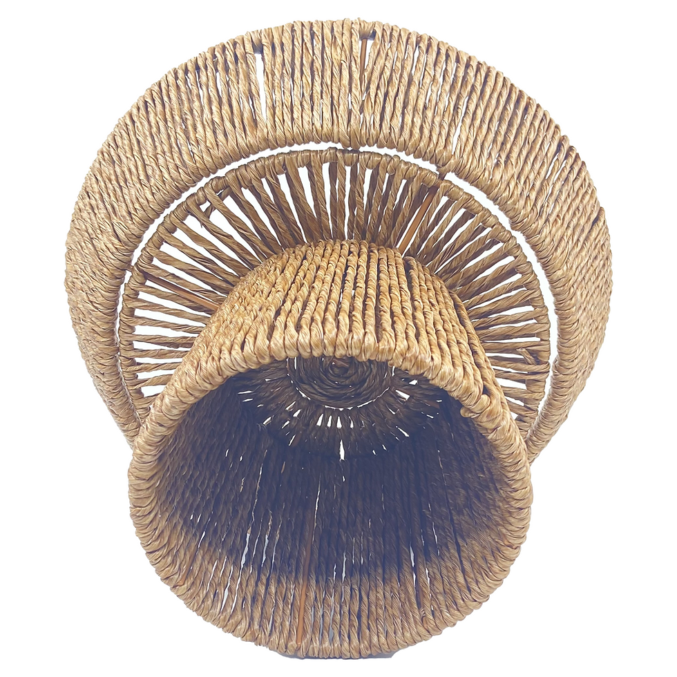 Thumbnail: 3-Tier PP Rattan Fruit Display Stand - Tiered Countertop Organizer for Snacks