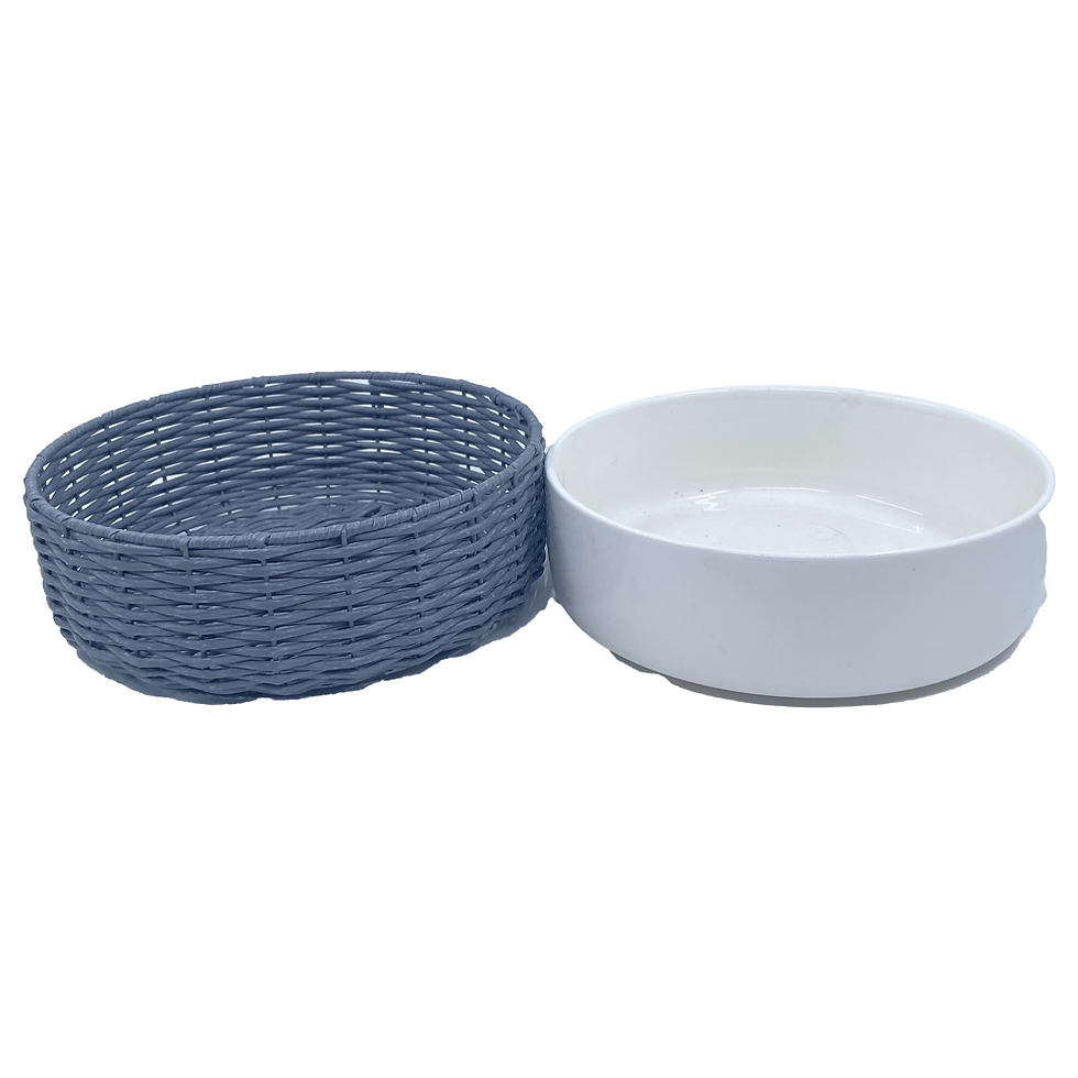 Thumbnail: Rectangular Grey PP Rattan Placemat - Wipeable and Waterproof Table Mat