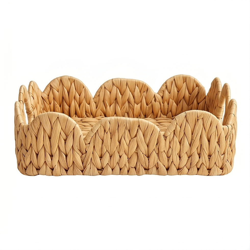 Thumbnail: Handwoven Tray for Cottagecore Romantic style