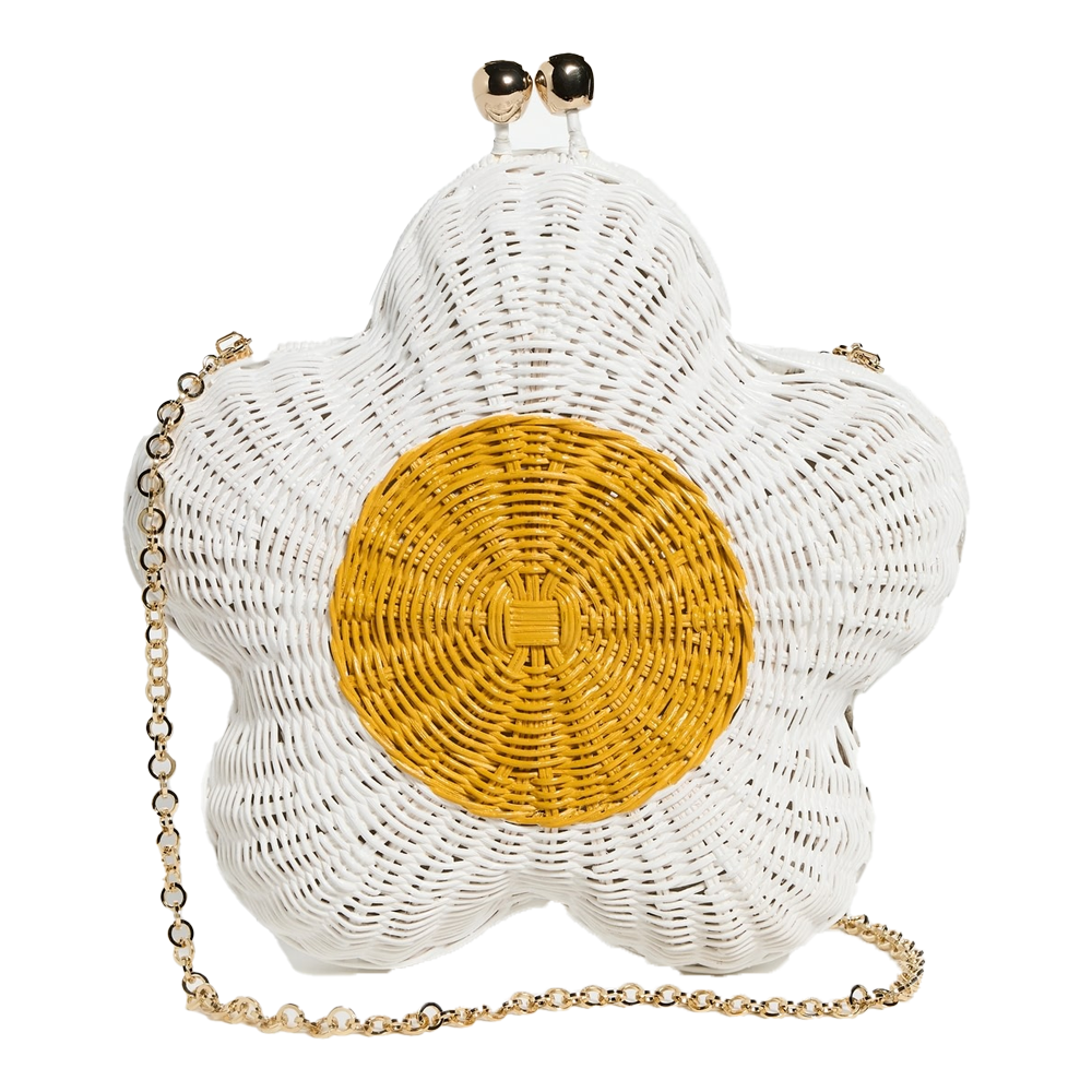 Rattan flower Satchel