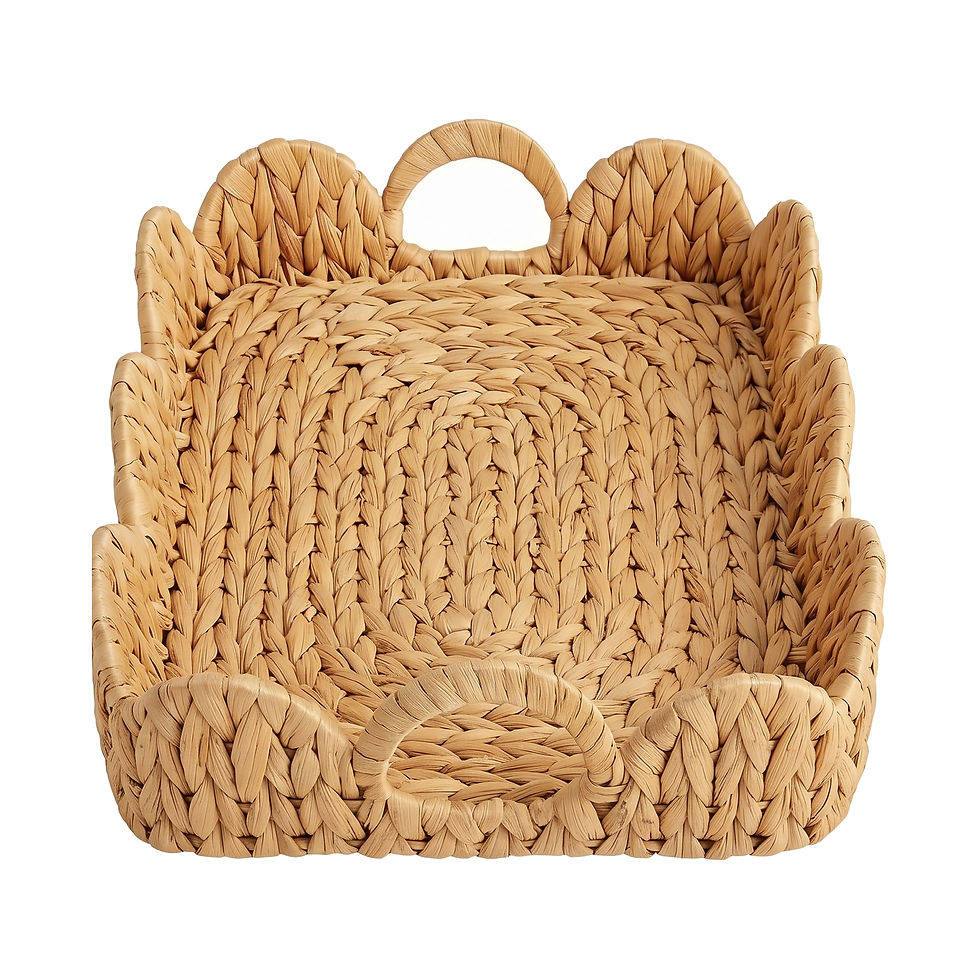Thumbnail: Handwoven Tray for Cottagecore Romantic style