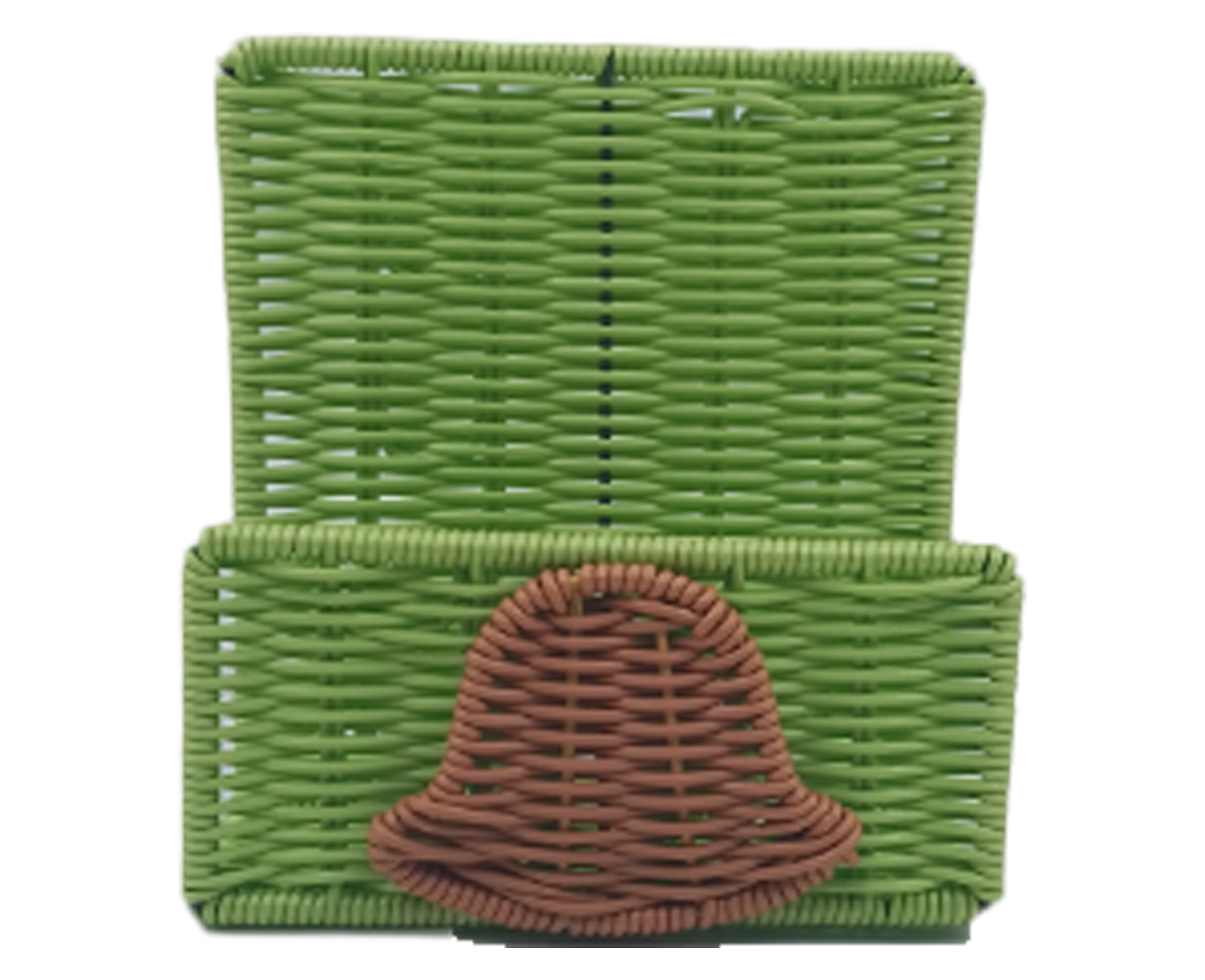 PP Rattan Christmas bell tissue box