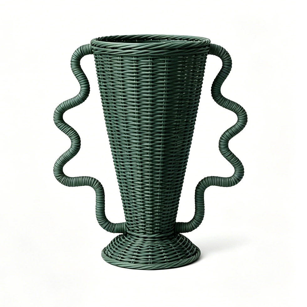 Thumbnail: Woven Trophy Vase with Squiggle Handles