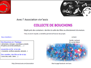 Nous récoltons les Bouchons et les canettes !