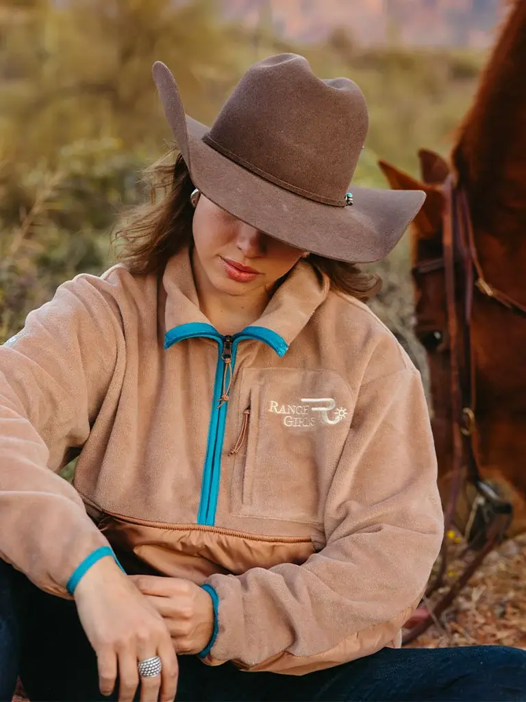 Ranch-Girls-Outdoorfleece-Zipper-für-Reiterinnen