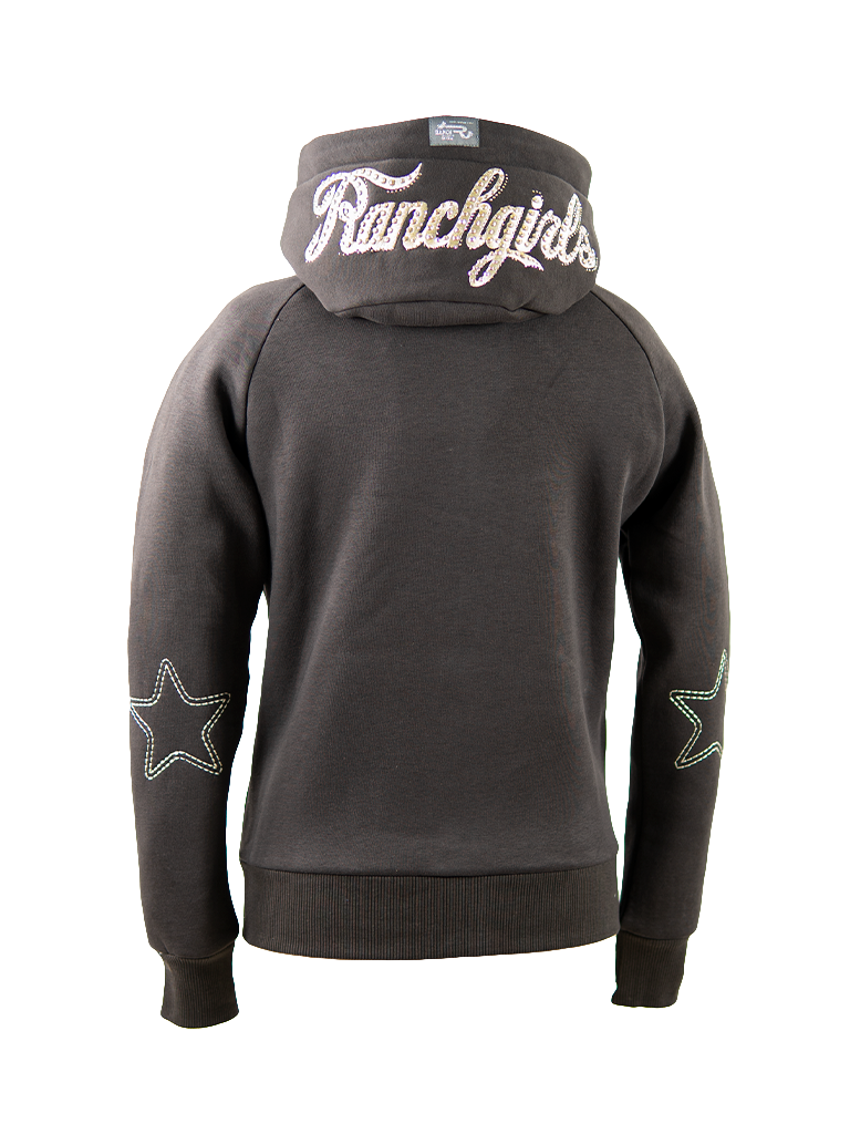 Ranch Girls Hooded Sweat Jacket SHILOH dark brown