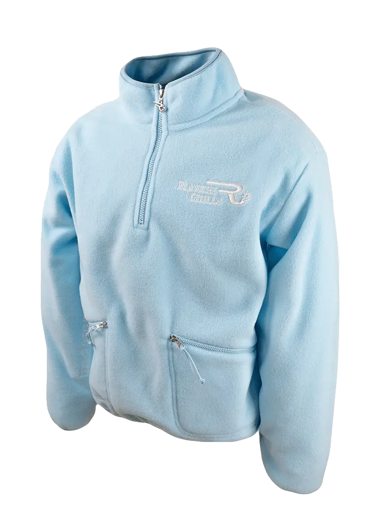 westernreitartikel-für-Frauen-warmer-bequemer-Fleece-Zipper-für-Reitersportler