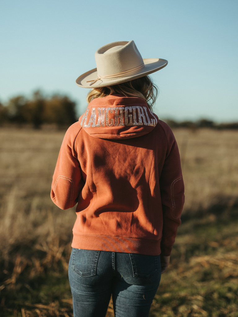 Ranch girl hooded sweat jacket sales
