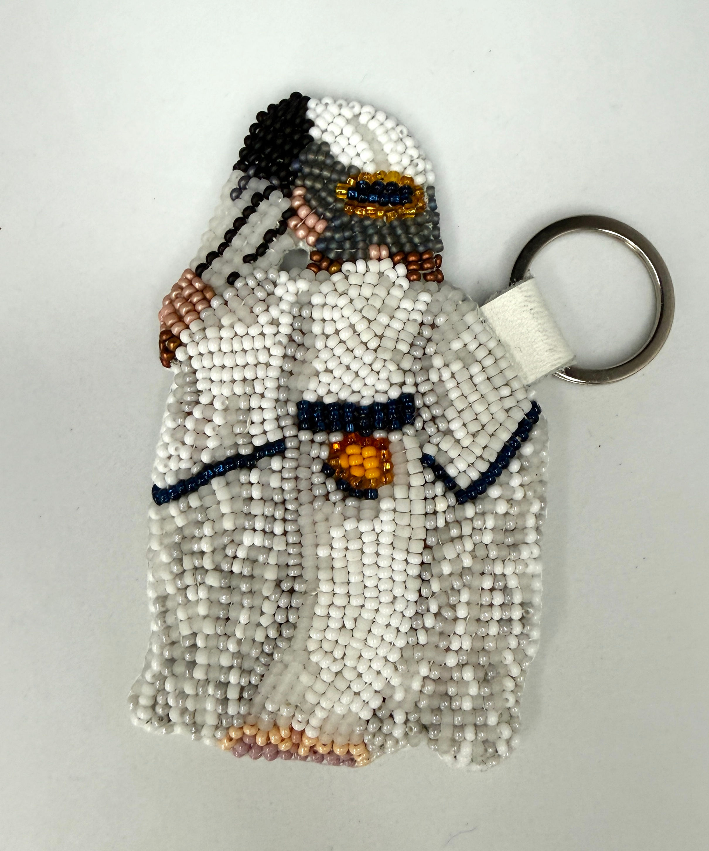 Elder Dancer Hand-beaded Indigenous Key Chain