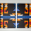 Thumbnail: Double Painted Brown Pattern Canvases