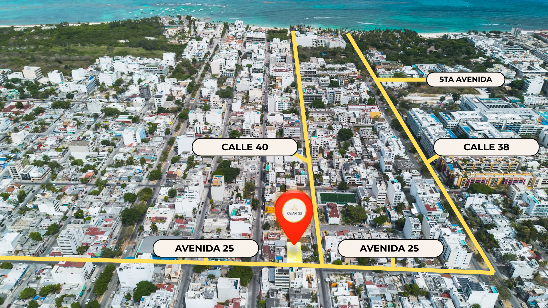 KALANI 25 - UBICACIÓN- PLAYA DEL CARMEN