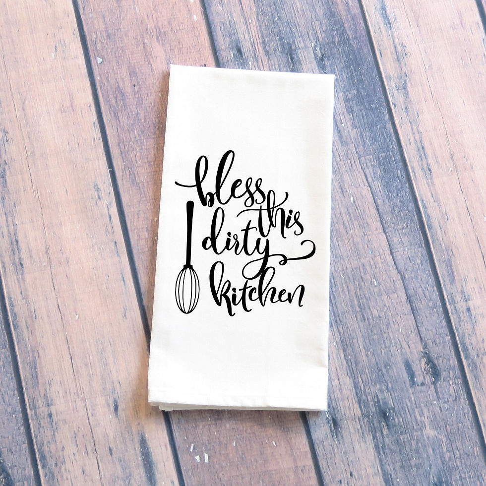 Bless this Dirty Kitchen Tea Towel