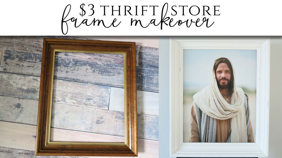 $3 Dollar Thrift Store Frame Makeover