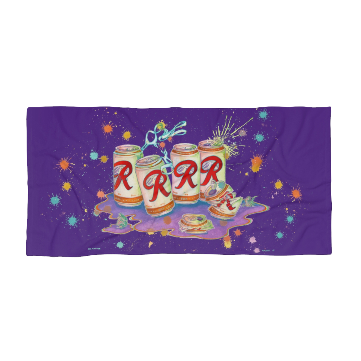 Rainier beach-towel (purple)