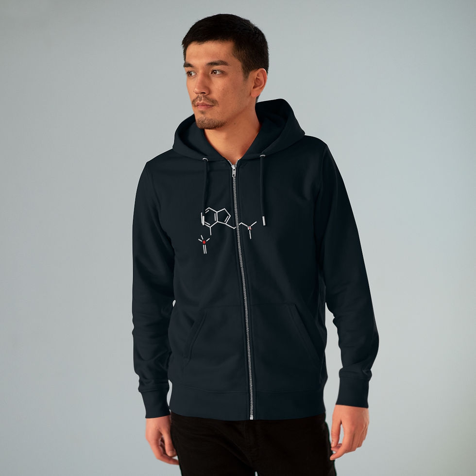 Миниатюра: Men's Magic Mushroom Molecule Zip Hoodie