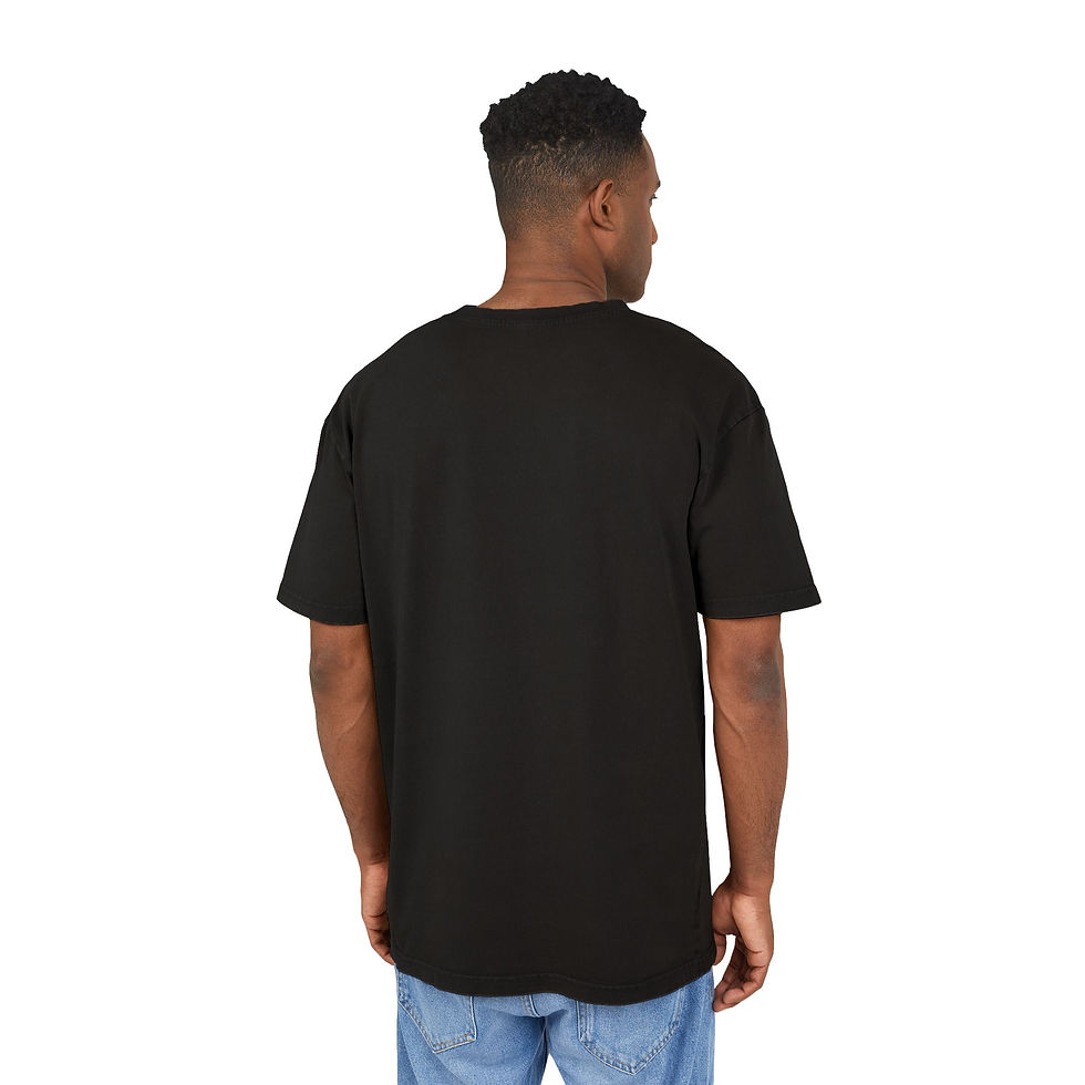 Miniatura: Men's Acid Washed Oversized Tee - Vintage Streetwear Style