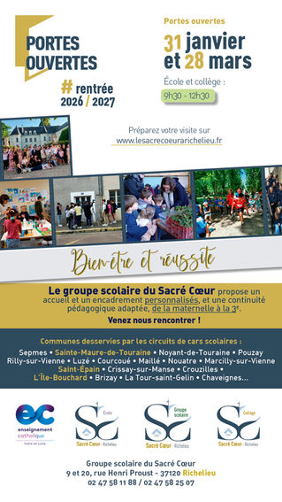 Portes ouvertes - le samedi 31 janvier 2026