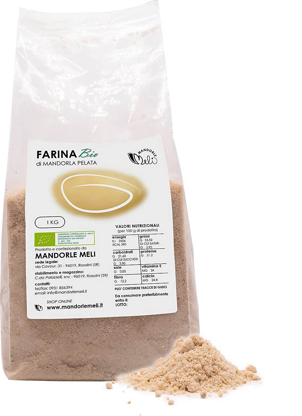 Miniatura: FARINA DI MANDORLA PELATA o GRANELLA