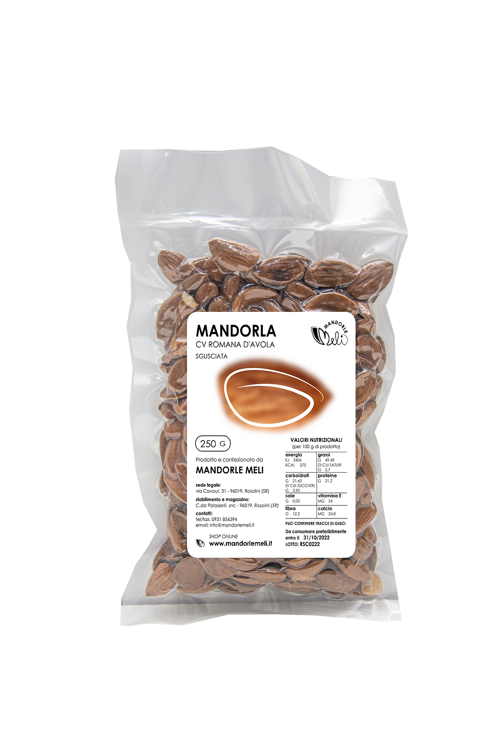 Miniatura: MANDORLA CV ROMANA - Sgusciata