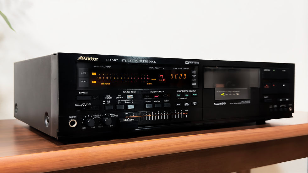 Thumbnail: Victor DD-VR7 Cassette Deck Front Side View