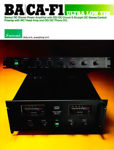 【動作良好】SANSUI CA-F1 プリアンプ サンスイ SANSUI CA-F1 Specifications Sansui