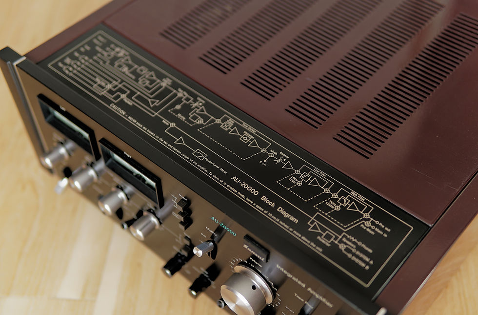 Thumbnail: Sansui AU-20000 fully restored vintage amplifier top view