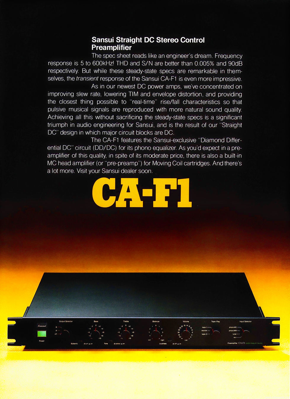 SANSUI BA-F1 Power Amplifier | VINTAGEJAPANHIFI