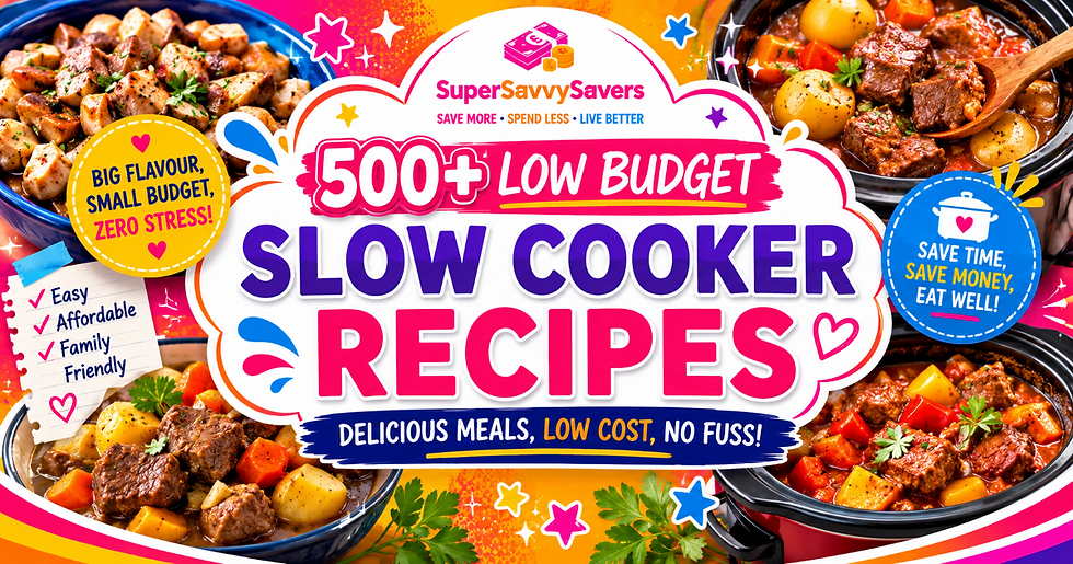 500 Low Budget Slow Cooker Recipes