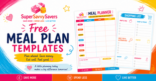 FREE Meal Plan Templates – Take the Stress Out of Mealtimes!
