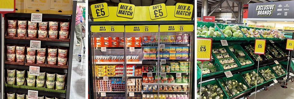 Alliance Food Warehouse 5 for £5 Mix & Match