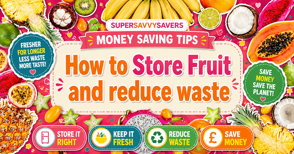 How to store fruit and reduce waste