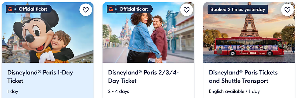Disneyland Partner Website - Get Your Guide