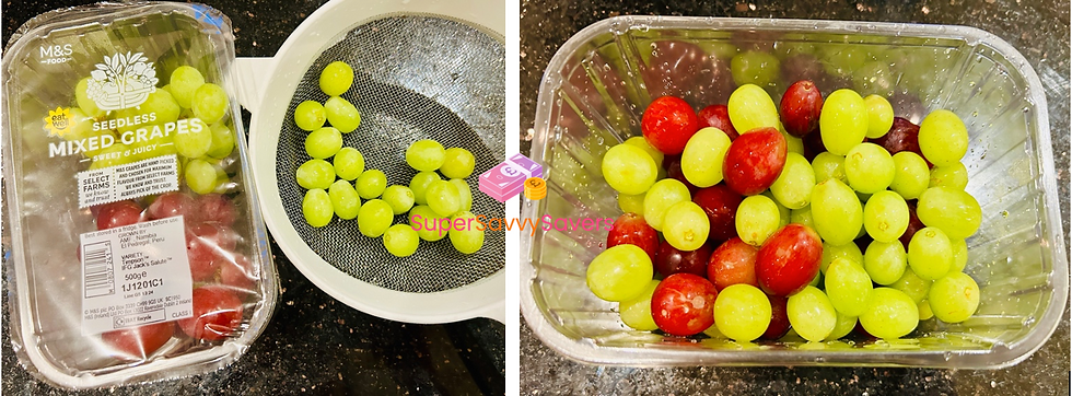 Storing grapes and reducing fruit waste