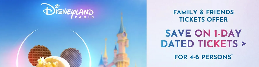 Disneyland Tickets Family and Friends Offer