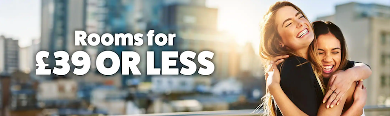 Travelodge UK room for £39 or less