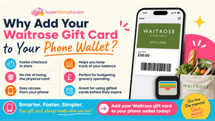 How to Add a Waitrose Gift Card to your Apple or Google Wallet