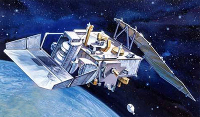 Artist's depiction of Teal Ruby satellite