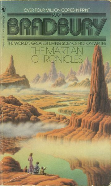 1982 edition of "The Martian Chronicles". The cover art, which depicts the canals, was designed by Ian Miller