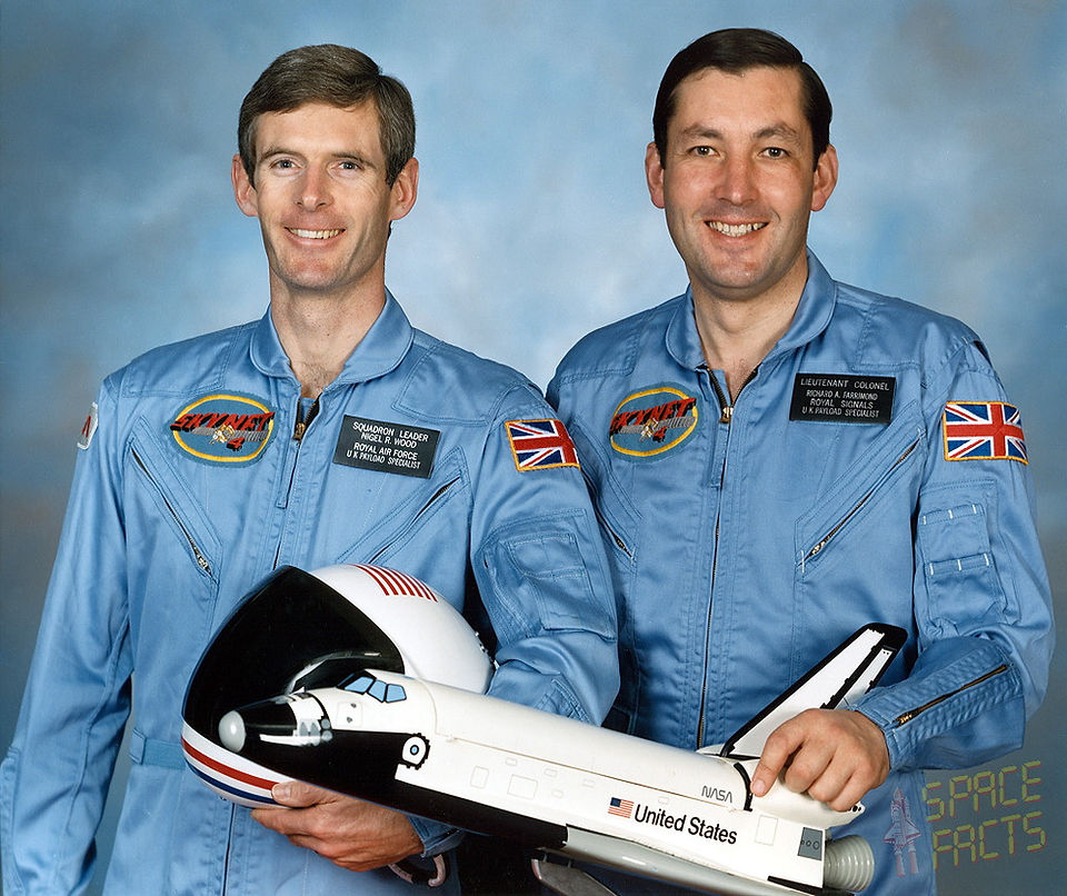 British astronauts Nigel Wood and Richard Farrimond