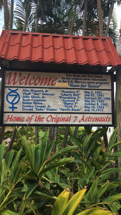 Mercury 7 Sign at La Quinta