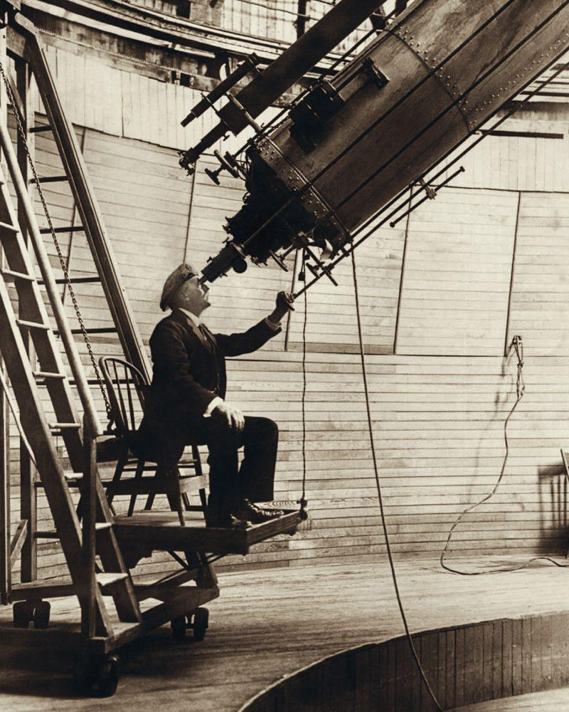 Percival Lowell at his observatory in Flagstaff, Arizona